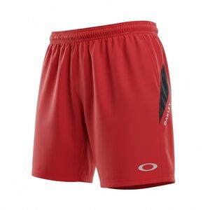 Oakley Men's Red and Black Swim Board Shorts